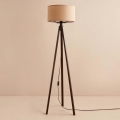 Podna lampa AYD 1xE27/40W/230V smeđa/bež