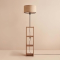 Podna lampa AYD 1xE27/40W/230V smeđa/bež