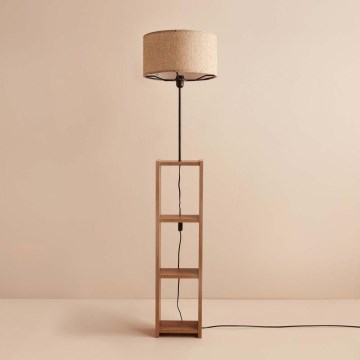 Podna lampa AYD 1xE27/40W/230V smeđa/bež