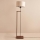 Podna lampa AYD 1xE27/40W/230V smeđa/bež