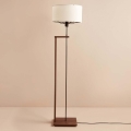 Podna lampa AYD 1xE27/40W/230V smeđa/bijela