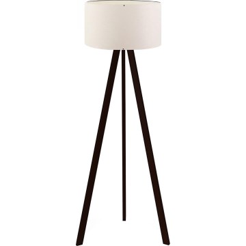 Podna lampa AYD 1xE27/40W/230V smeđa/bijela