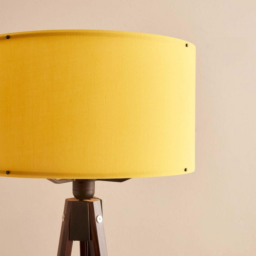 Podna lampa AYD 1xE27/40W/230V smeđa/narančasta