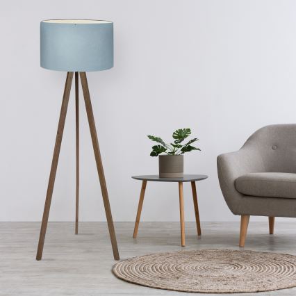 Podna lampa AYD 1xE27/40W/230V smeđa/plava