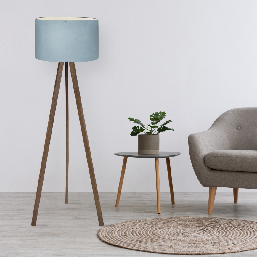 Podna lampa AYD 1xE27/40W/230V smeđa/plava