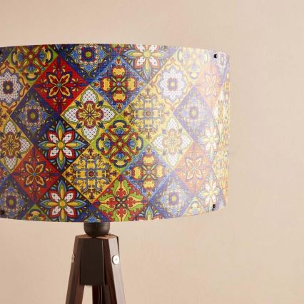 Podna lampa AYD 1xE27/40W/230V smeđa/raznobojna