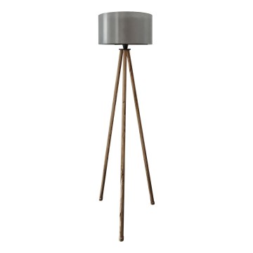 Podna lampa AYD 1xE27/40W/230V smeđa/siva
