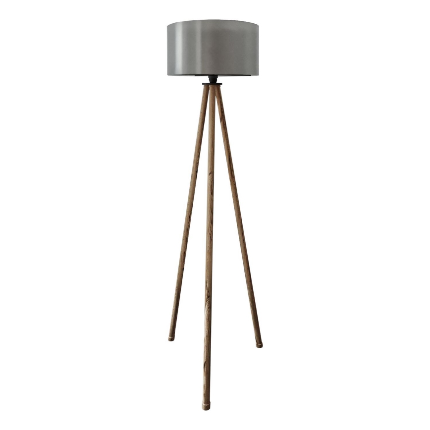 Podna lampa AYD 1xE27/40W/230V smeđa/siva