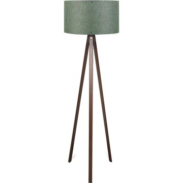 Podna lampa AYD 1xE27/40W/230V smeđa/zeleno