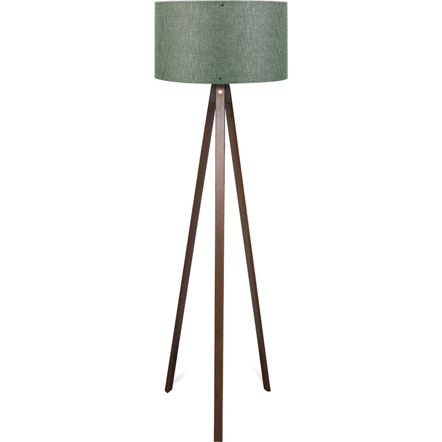 Podna lampa AYD 1xE27/40W/230V smeđa/zeleno