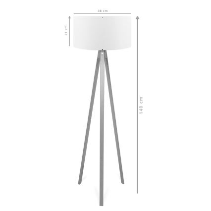 Podna lampa AYD 1xE27/40W/230V smeđa/zeleno
