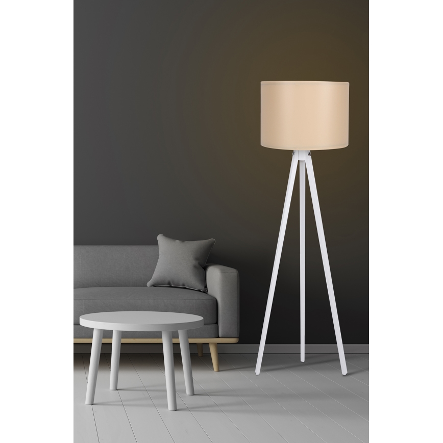 Podna lampa AYD 1xE27/60W/230V bež/bijela