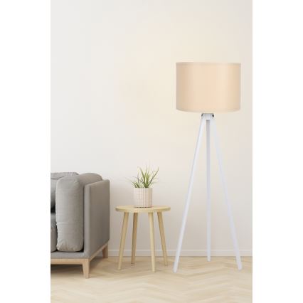 Podna lampa AYD 1xE27/60W/230V bež/bijela