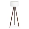 Podna lampa AYD 1xE27/60W/230V bijela/smeđa