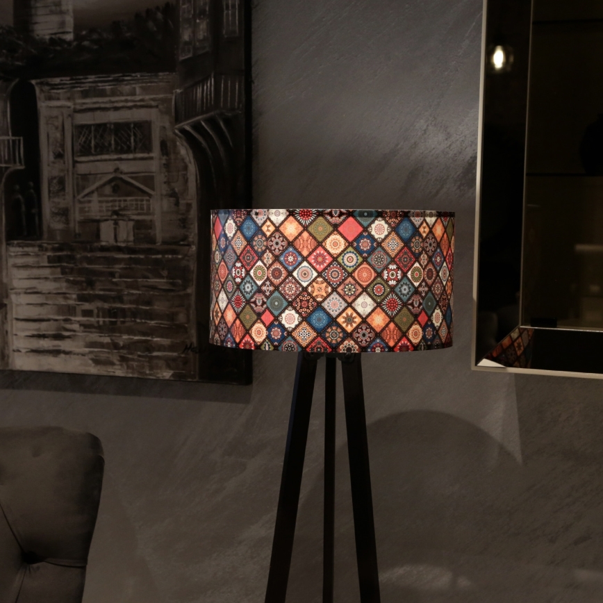Podna lampa AYD 1xE27/60W/230V šarena/smeđa