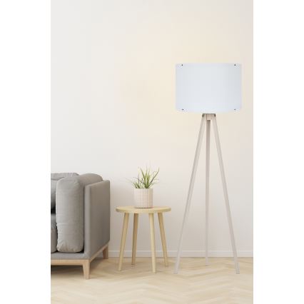 Podna lampa AYD 1xE27/60W/230V siva/bež