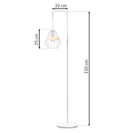 Podna lampa CLIF 1xE27/60W/230V