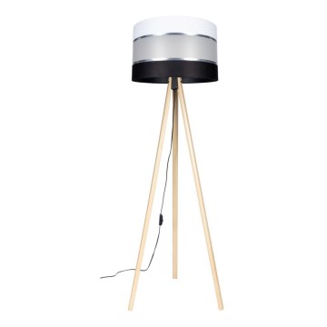 Podna lampa CORAL 1xE27/60W/230V bež/crna/bijela/mat krom