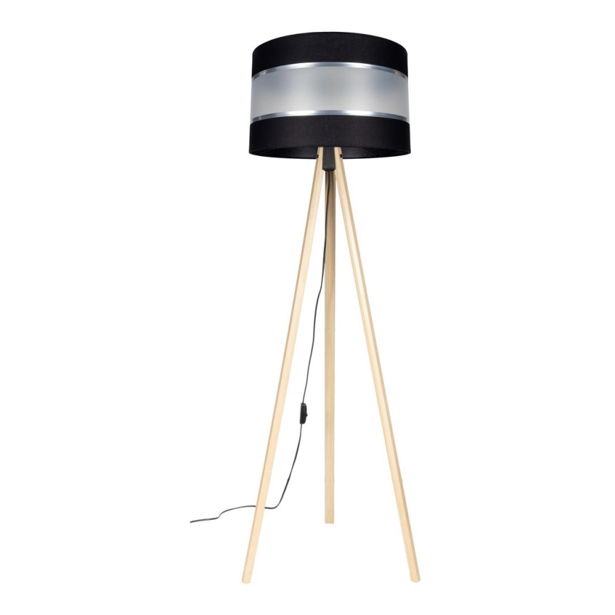 Podna lampa CORAL 1xE27/60W/230V bež/crna/mat krom