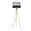 Podna lampa CORAL 1xE27/60W/230V bež/crna/siva/zlatna