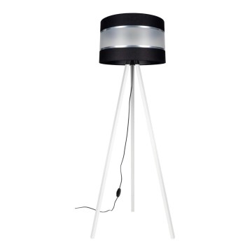 Podna lampa CORAL 1xE27/60W/230V bijela/crna/mat krom