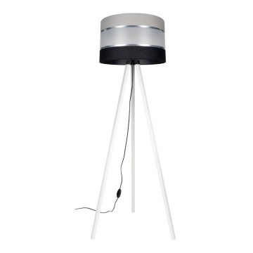 Podna lampa CORAL 1xE27/60W/230V bijela/crna/siva/mat krom