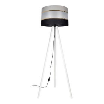 Podna lampa CORAL 1xE27/60W/230V bijela/crna/siva/zlatna