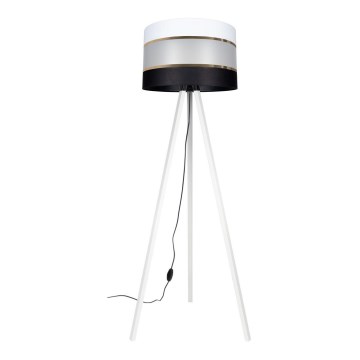 Podna lampa CORAL 1xE27/60W/230V bijela/crna/zlatna