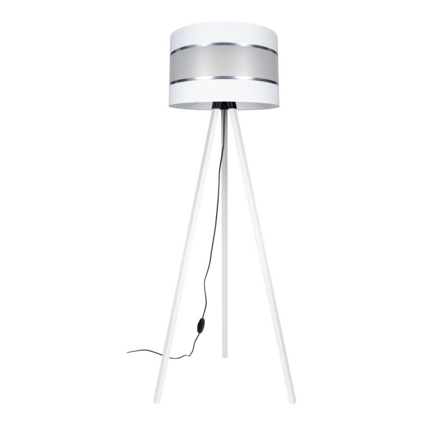 Podna lampa CORAL 1xE27/60W/230V bijela/mat krom