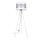Podna lampa CORAL 1xE27/60W/230V bijela/mat krom
