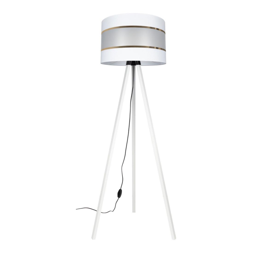 Podna lampa CORAL 1xE27/60W/230V bijela/zlatna