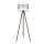 Podna lampa CORAL 1xE27/60W/230V smeđa/bijela/mat krom