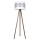 Podna lampa CORAL 1xE27/60W/230V smeđa/bijela/mat krom
