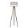 Podna lampa CORAL 1xE27/60W/230V smeđa/bijela/zlatna
