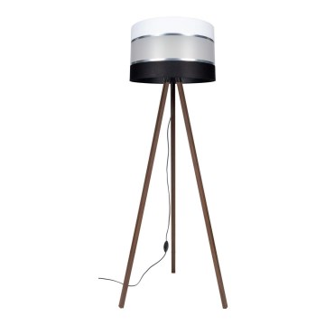 Podna lampa CORAL 1xE27/60W/230V smeđa/crna/bijela/mat krom