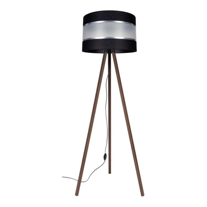Podna lampa CORAL 1xE27/60W/230V smeđa/crna/mat krom