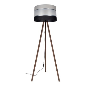 Podna lampa CORAL 1xE27/60W/230V smeđa/crna/siva/mat krom
