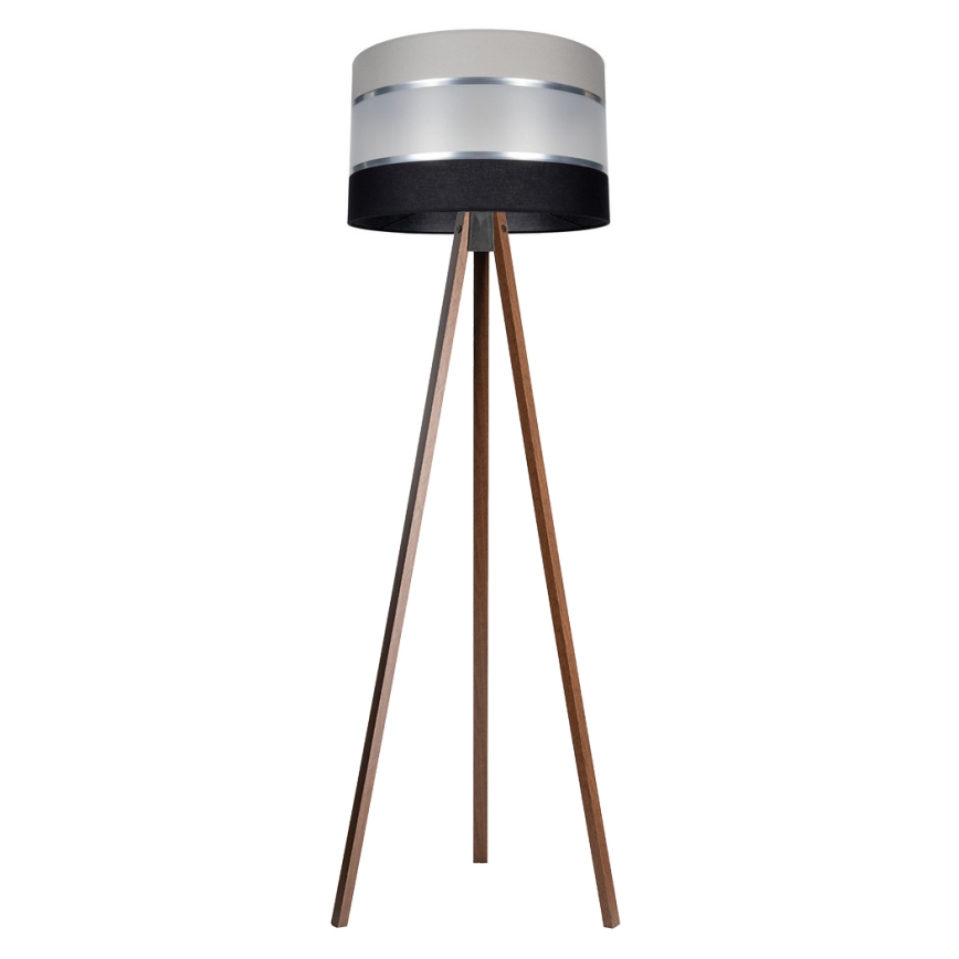 Podna lampa CORAL 1xE27/60W/230V smeđa/crna/siva/mat krom