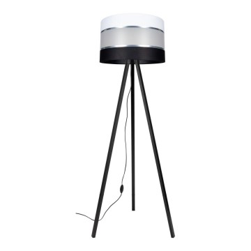 Podna lampa CORAL 1xE27/60W/230V wenge/crna/bijela/mat krom