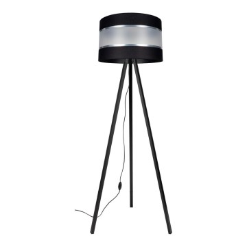 Podna lampa CORAL 1xE27/60W/230V wenge/crna/mat krom
