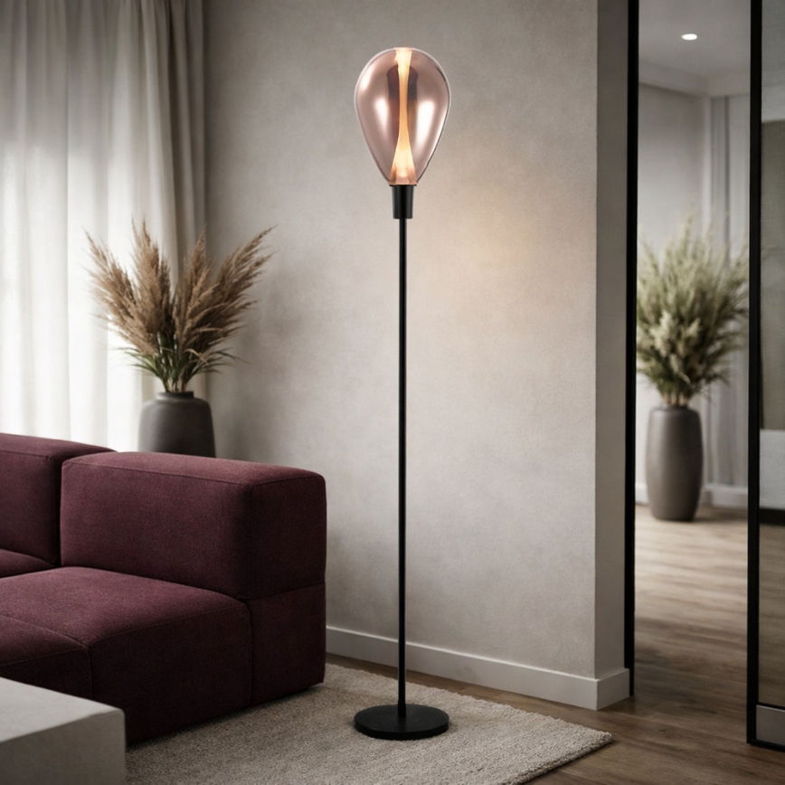 Podna lampa DENSO 1xG9/5W/230V bakrena/crna