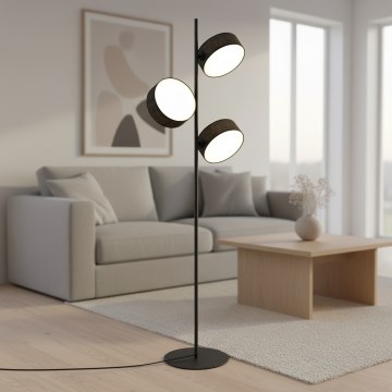 Podna lampa DRUMZ 3xE14/10W/230V crna