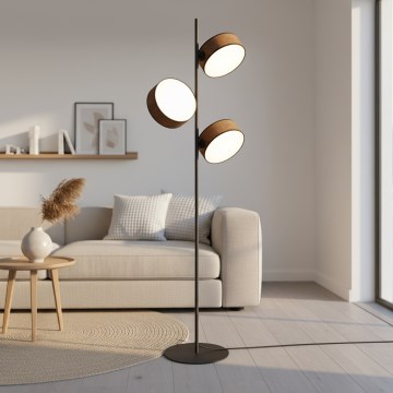 Podna lampa DRUMZ 3xE14/10W/230V smeđa