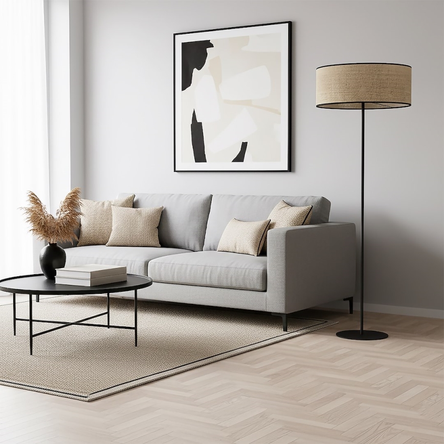 Podna lampa ECO 1xE27/15W/230V bež/ratan