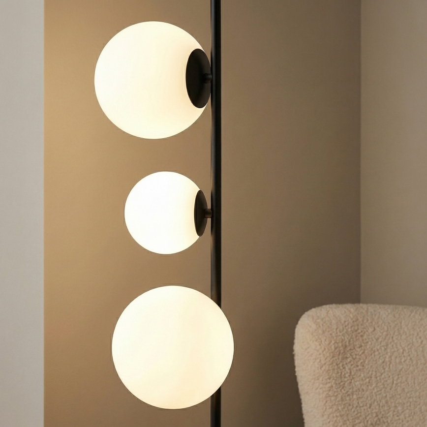 Podna lampa ETNO 4xG9/8W/230V crna