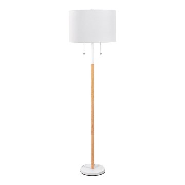Podna lampa FOGO 2xE27/15W/230V bijela/bež