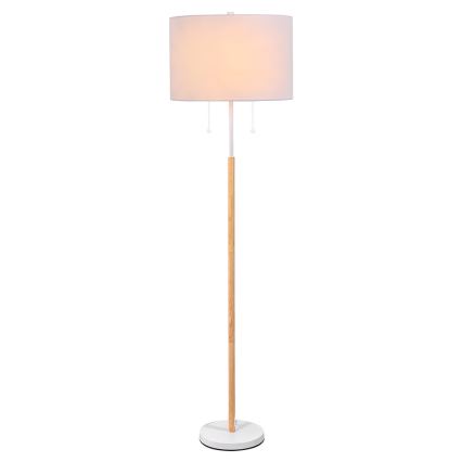 Podna lampa FOGO 2xE27/15W/230V bijela/bež