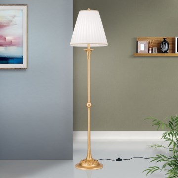 Podna lampa FONSA 1xE27/60W/230V bijela/zlatna