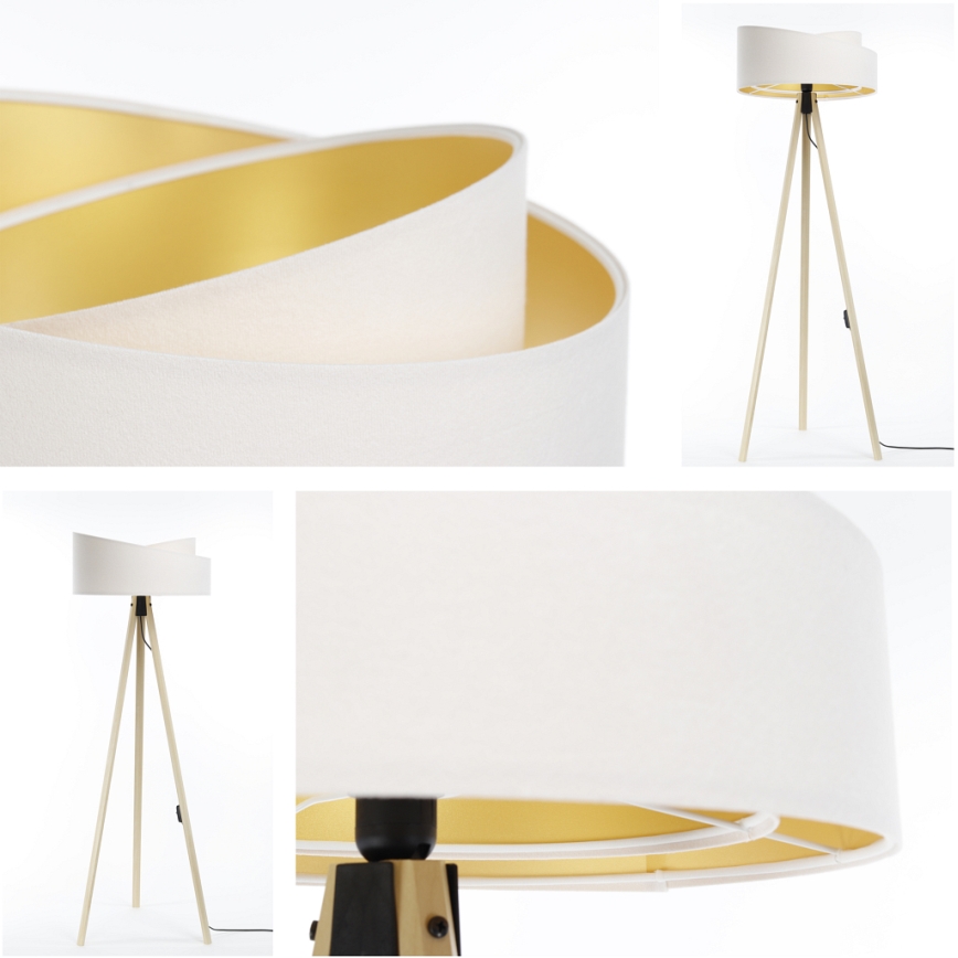 Podna lampa GALAXY 1xE27/60W/230V bijela/bež