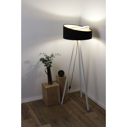 Podna lampa GALAXY 1xE27/60W/230V crna/bijela